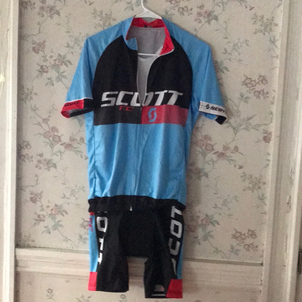 Scott bicycle cycling jersey shirt athletic set L